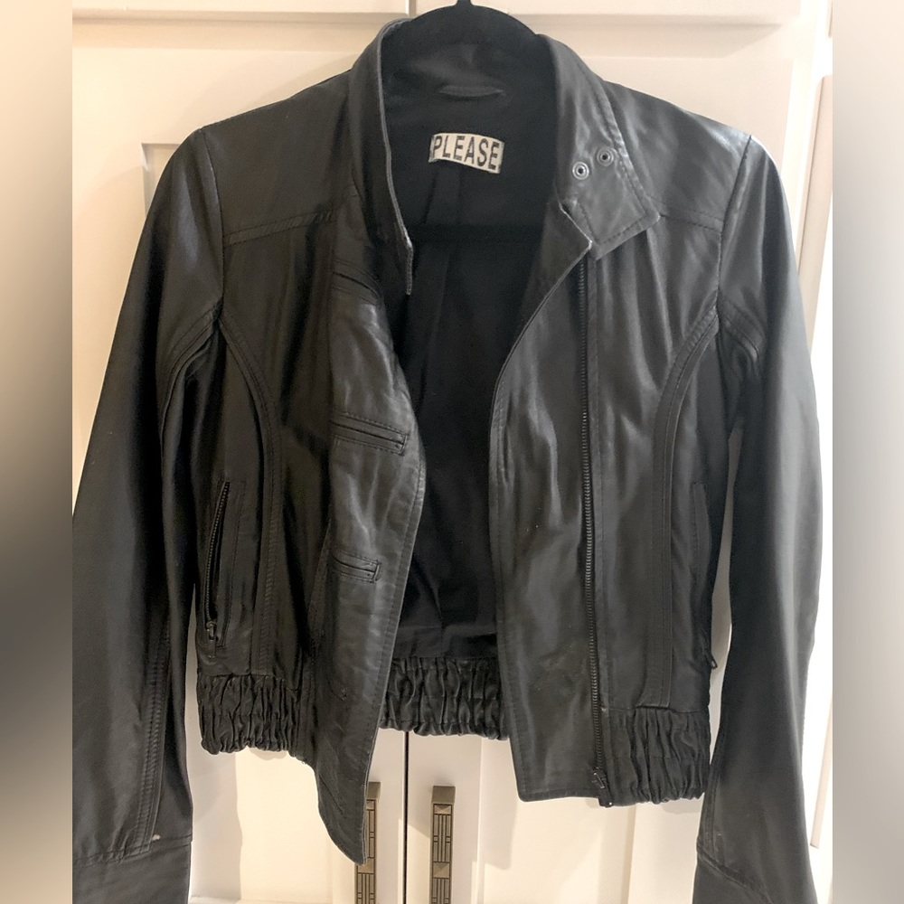 Classic Biker Black Jacket - Vera Pelle